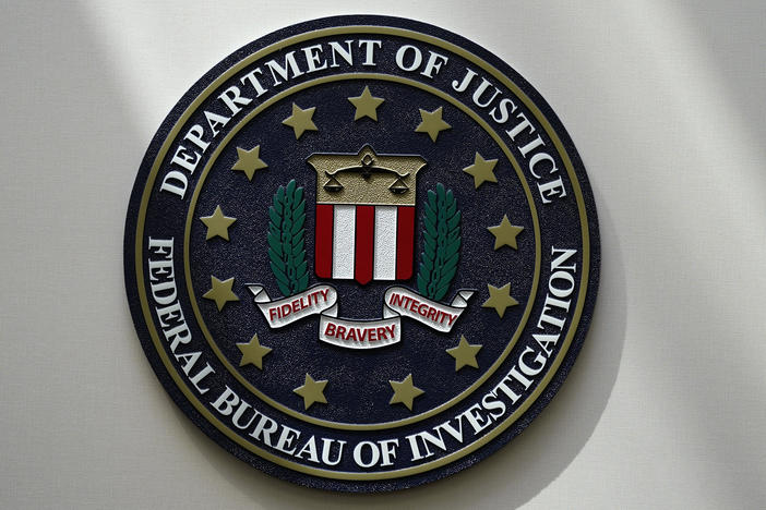 The FBI seal is pictured in Omaha, Neb., Aug. 10, 2022. The number of hate crimes in the U.S. jumped again in 2021, continuing an alarming rise, according to FBI data released Monday, March 13, 2023. Most victims were targeted due to race or ethnicity, followed by sexual orientation and religion.