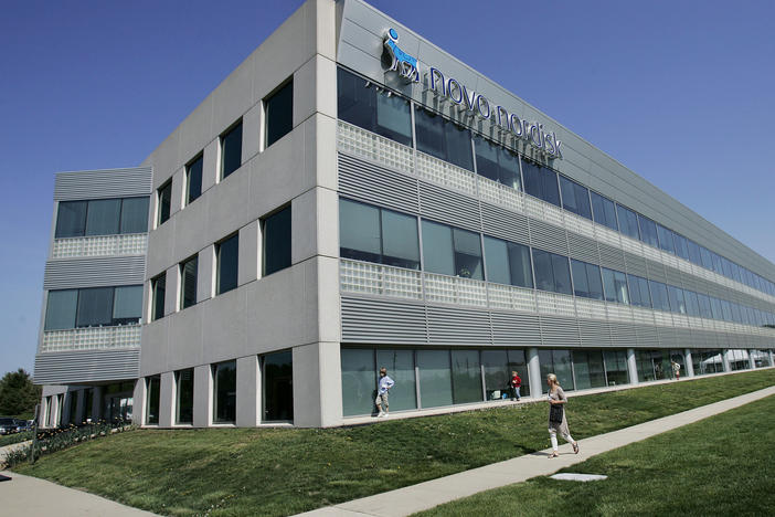 This April 24, 2008, file photo shows the former North American headquarters of Novo Nordisk Inc., in Plainsboro, N.J. The Danish drugmaker will start slashing some U.S. insulin prices up to 75% next year, following a path set earlier this month by rival Eli Lilly.