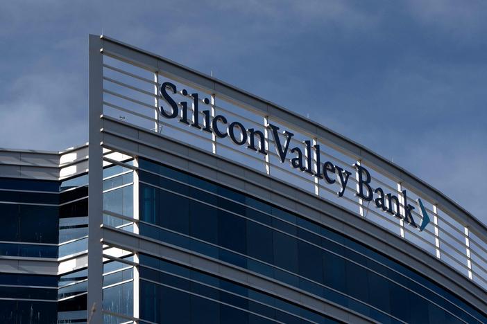 A Silicon Valley Bank office is seen in Tempe, Ariz., on Tuesday. For four decades, the company catered to tech startups.