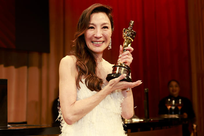Michelle Yeoh, winner of the Best Actress in a Leading Role award for <em>Everything Everywhere All at Once</em>, attends the Governors Ball during the 95th Annual Academy Awards at Dolby Theatre on Sunday in Hollywood, Calif.