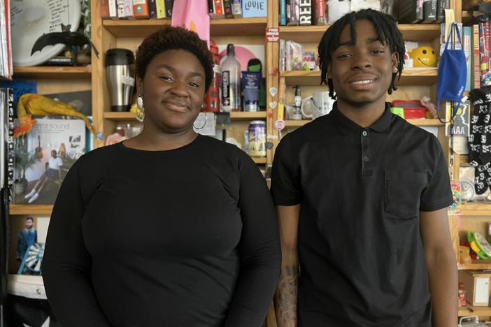 Kirsten Holmes and Jevon Skipper shared the Tiny Desk space with the U2 stars.