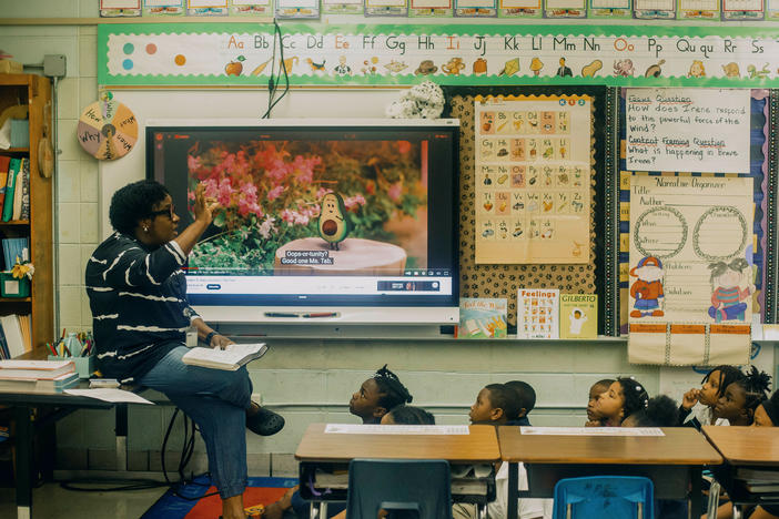 First-grade teacher Kimberly Pate is 52 and worked for nearly two decades as a classroom assistant. She is a student in the Mississippi Teacher Residency where she'll get a master's degree plus dual certification in elementary and special education, all for free.