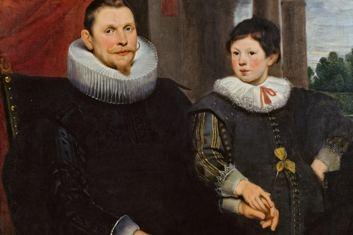 There's more to this painting than meets the eye.