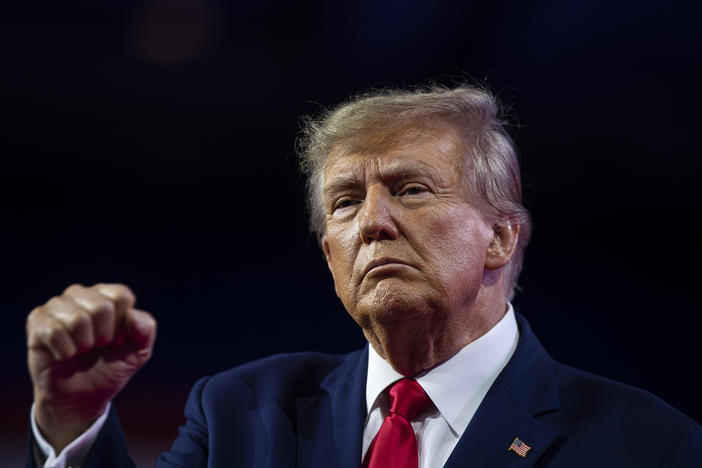 Former President Donald Trump during the Conservative Political Action Conference (CPAC) in National Harbor, Md., on March 4.