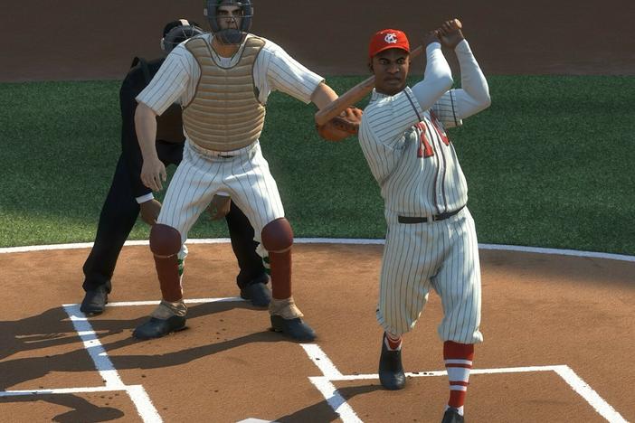 The all time great Jackie Robinson, featuring his classic Monarchs uniform for <em>MLB The Show 23</em>'s Storylines mode.