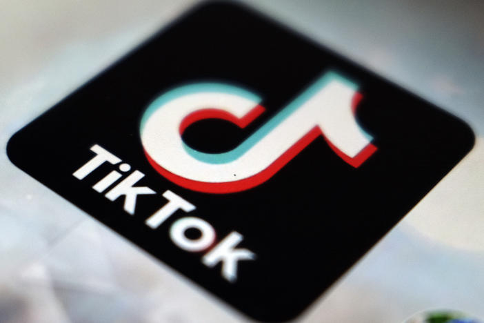 A view of the TikTok app logo, in Tokyo, Sept. 28, 2020. Britain's privacy watchdog has hit TikTok with a multimillion-dollar penalty for a slew of data protection breaches including misusing children's data. The Information Commissioner's Office said Tuesday, April 4, 2023, that it issued a $15.9 million fine to the the short-video sharing app, which is wildly popular with young people.