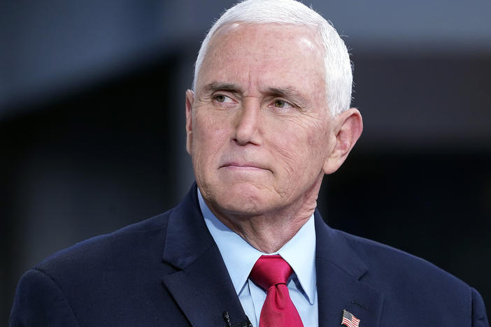 Former Vice President Mike Pence visits "Fox & Friends" at Fox News Channel studios on Nov. 16, 2022, in New York City.