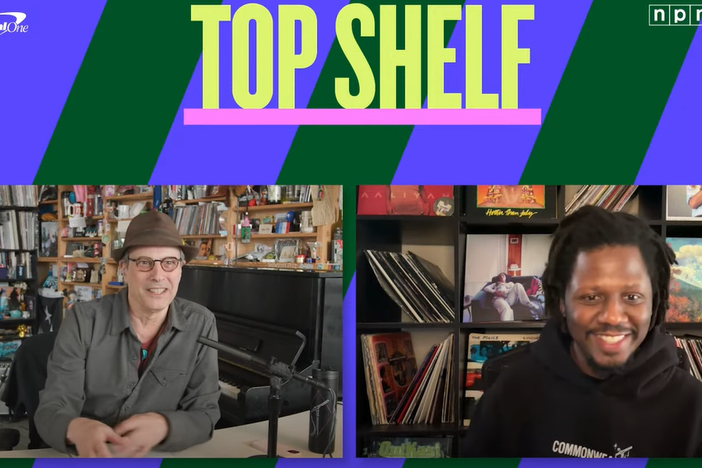 Bob Boilen and Bobby Carter in Tiny Desk Contest Top Shelf