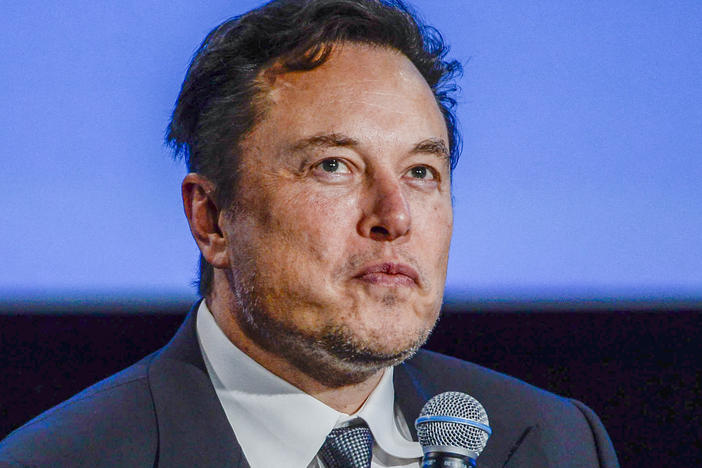 Twitter CEO Elon Musk, pictured here in August 2022, placed a "state-affiliated media" label on NPR's Twitter account, leading to widespread criticism.