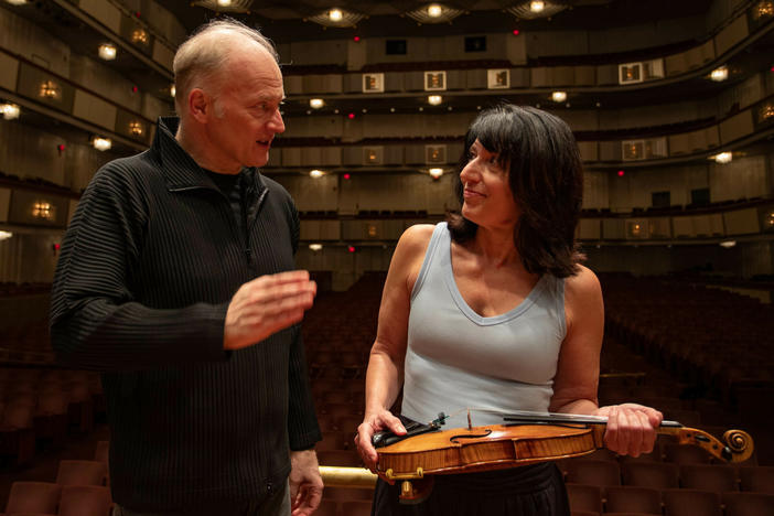 Gianandrea Noseda talks with Marissa Regni about the loaned instruments.