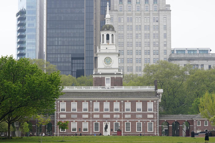 Independence Hall in Philadelphia, May 4, 2022. The National Park Service plans to install gas-fired boilers at Independence National Historical Park, despite a 2007 law mandating new and remodeled federal buildings be 100% free of fossil fuels by 2030.