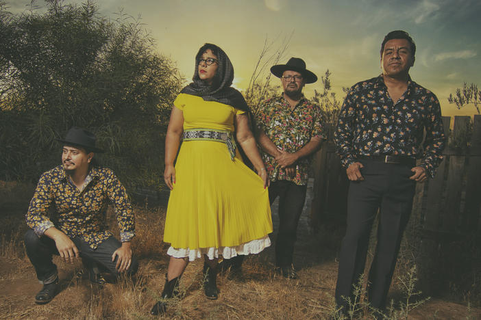 Los Angeles band La Santa Cecilia is celebrating 15 years together. They recently traveled to an estate in Baja California to record a new album with friends.