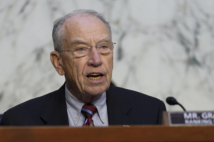 Sen. Chuck Grassley, R-Iowa, during a Senate Judiciary Committee oversight hearing on Sept. 29, 2022, on Capitol Hill in Washington, D.C.