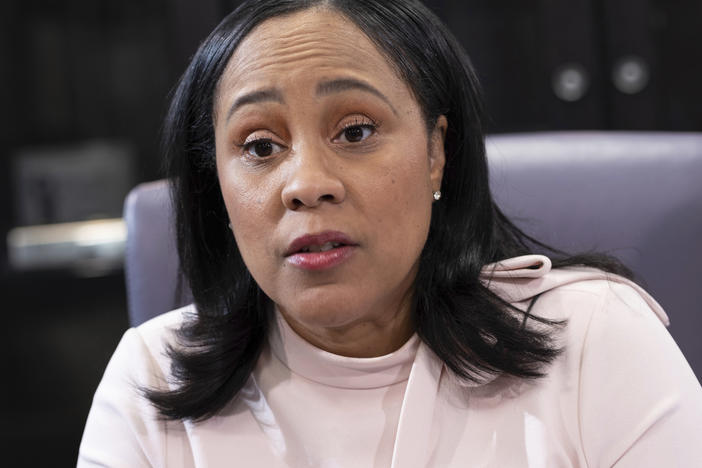 Fulton County Georgia District Attorney Fani Willis is photographed in her office in Atlanta on Jan. 4, 2022.