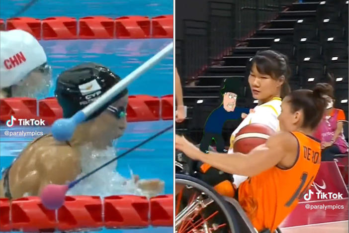 The Paralympics TikTok account combines sports footage with viral audio to showcase athletes. But critics of compilations posted to Twitter say it mocks them instead.