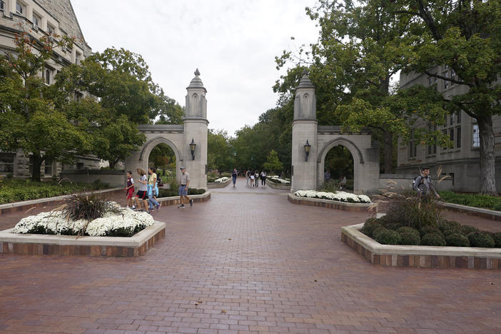 An 18-year-old Indiana University student was less than a mile away from the Bloomington campus when an attacker struck her multiple times in the head with a folding knife.