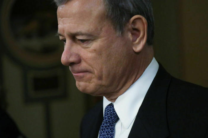 Chief Justice John Roberts says he won't testify before a Senate panel that is examining judicial ethics.