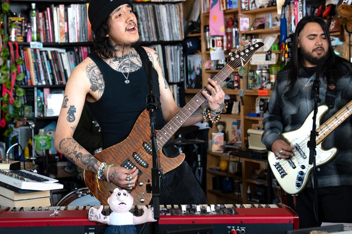 Cuco performs a Tiny Desk concert in Washington, D.C.