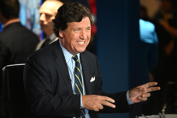 Tucker Carlson at the FOX Nation Patriot Awards on Nov. 17, 2022 in Hollywood, Fla.