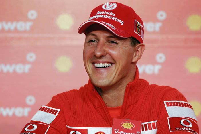 Michael Schumacher, pictured at a press conference in Brazil in 2006, hasn't spoken publicly since suffering a near-fatal head injury in 2013.