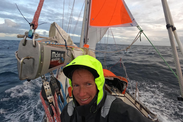 South African sailor Kirsten Neuschafer beat 15 rivals in the 2022 Golden Globe Race, a grueling, nonstop, round-the-world sailing competition. She is the first woman in the race's history to have taken first place.