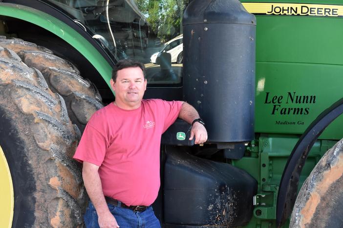 Lee Nunn says he uses a lot of precision agriculture on his Georgia farm to save resources.