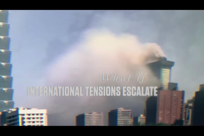 An image from a Republican National Committee ad against President Biden features imagery generated by artificial intelligence. The spread of AI-generated images, video and audio presents a challenge for policymakers.