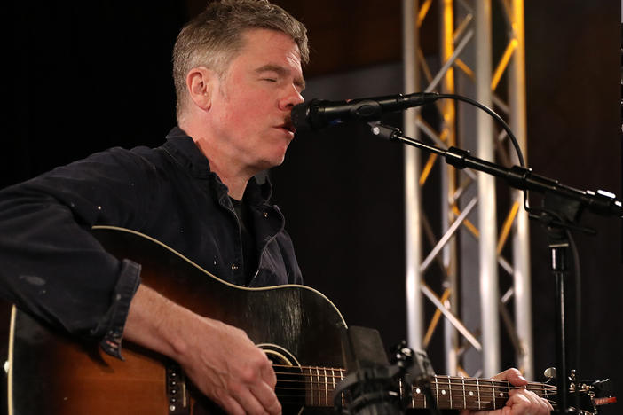 Josh Ritter turns the World Cafe Studio into a music and art space.