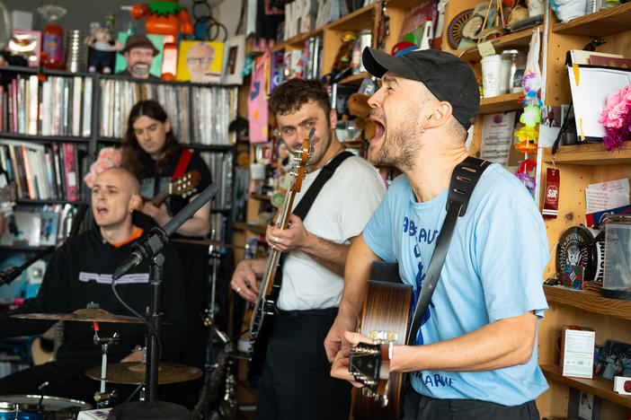 caroline performs a Tiny Desk concert at NPR Music in Washington, D.C.