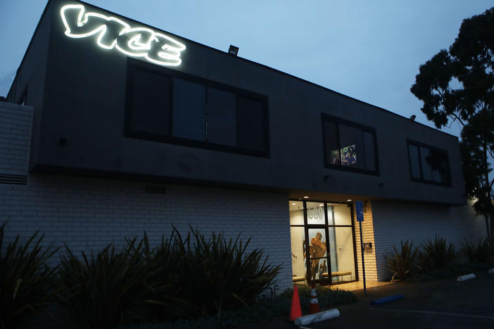 Vice Media offices on Feb. 1, 2019 in Venice, Calif. The once-hot media startup filed for bankruptcy after failing to sell itself.