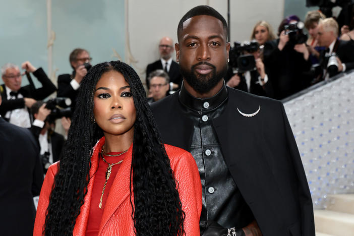 Gabrielle Union and Dwyane Wade at the Met Gala on Monday.