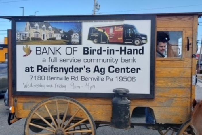 The Bank of Bird-in-Hand in Pennsylvania is one of the country's more than 4,000 lenders. It has thrived by catering to the Amish community in the town of Bird-in-Hand. Its mobile branches, like the one pictured here, travel to remote parts of the state, carrying with them ATMs and a teller window.