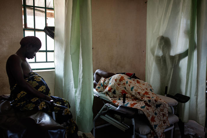 Pregnant women at Sierra Leone's Gondama Referral Center. Sierra Leone has one of the highest rates of maternal mortality in the world. A new study looks at an intervention to prevent death from postpartum hemorrhage.