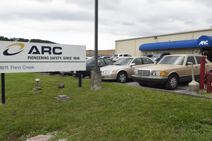 The ARC Automotive manufacturing plant is seen, July 14, 2015 in Knoxville, Tenn.