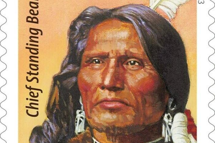 The U.S. Postal Service has issued a Forever stamp honoring Standing Bear, the Ponca chief who championed 14th Amendment rights.