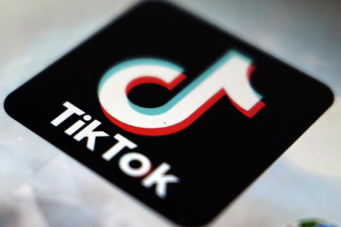 A view of the TikTok app logo, in Tokyo, Sept. 28, 2020.