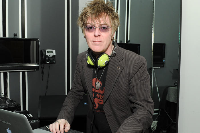 Andy Rourke, who played bass for British rock band The Smiths, has died. He's seen here in 2013 in New York City.