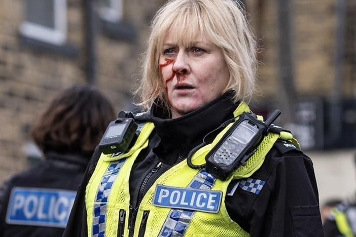 Sarah Lancashire plays big-hearted police sergeant Catherine Cawood in <em>Happy Valley.</em>
