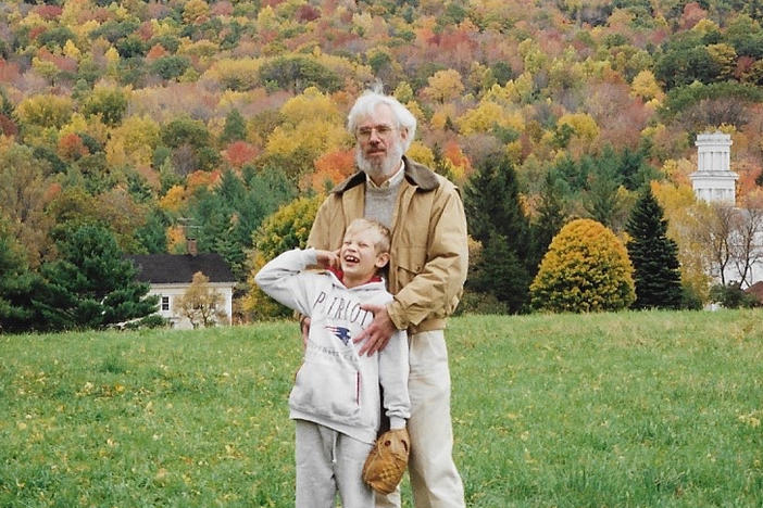 The author and his dad in Massachusetts in 1995.