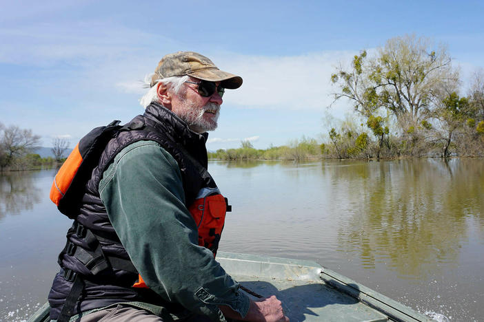 John Carlon of River Partners says restoring floodplains can help take pressure off downstream levees by storing floodwaters, as well as providing much-needed wildlife habitat.