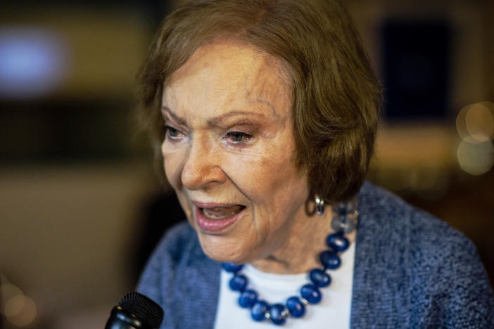 The former first lady Rosalynn Carter, pictured in 2019, was a dedicated champion of mental health care, working tirelessly to de-stigmatize mental health illness.