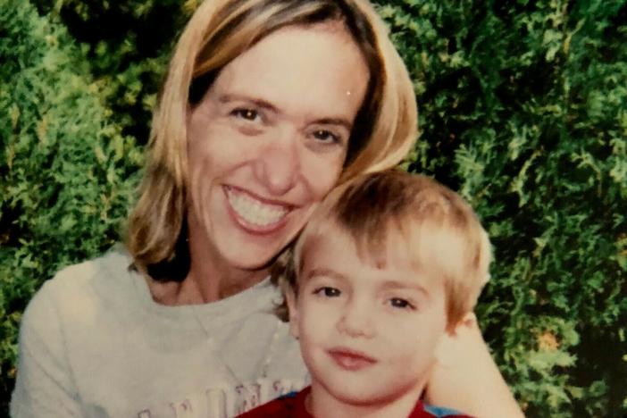 Annie McGrath and her son Griffin when he was young.
