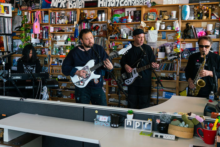 Unknown Mortal Orchestra perform a Tiny Desk concert.