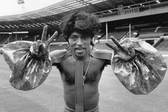 Rock 'n' roll legend Little Richard is the subject of a new PBS <em>American Masters </em>documentary. He's shown above rehearsing at London's Wembley Stadium in 1972.