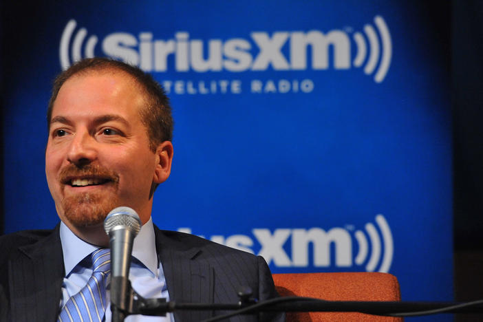 "Meet The Press" moderator Chuck Todd speaks on SiriusXM's Author Confidential on December 3, 2014 in Washington, DC.