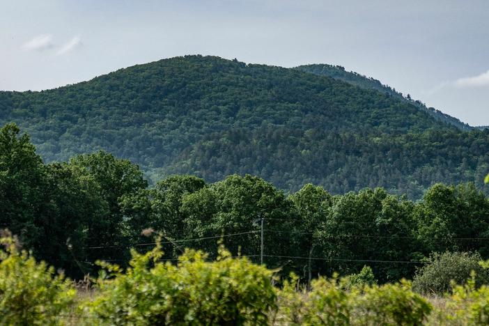 Saint Mary's Wilderness is seen in the distance on June 5, 2023. A Cessna Citation jet crashed over mountainous terrain Sunday afternoon near Montebello, Va. Aviation officials are investigating the fatal crash of the unresponsive plane that flew over the nation's capital, prompting F-16 fighter jets to be scrambled.