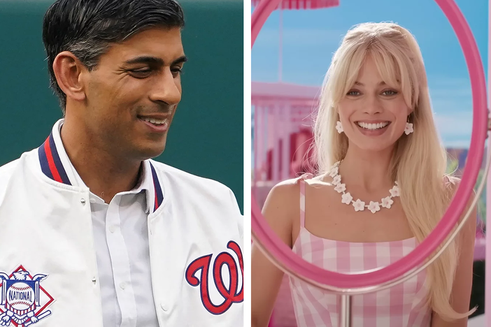 From left: a Nats fan, a Barbie