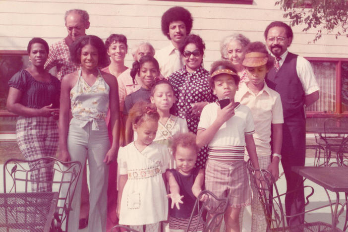 The Goodwin family, including Regina Goodwin, in a 1970s photo.