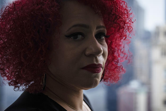 Journalist Nikole Hannah-Jones is a co-founder of The Ida B. Wells Society. She's pictured above in New York in December 2021.