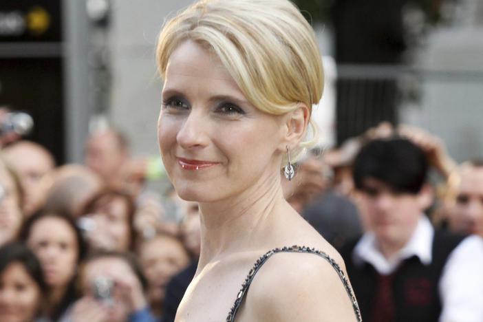 Elizabeth Gilbert is delaying publication of <em>The Snow Forest</em>, a novel set in Russia, after receiving an outpouring of "anger, sorrow, disappointment and pain" from Ukrainian readers who object to releasing any work about Russia. Here, in this photo from September 2010, Gilbert arrives at the European premiere of the film <em>Eat, Pray, Love</em> in Leicester Square, London.